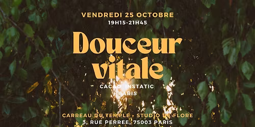 Douceur vitale avec Virginie B. - Ev\u00e9nement communautaire