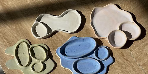 Snack Dish or Picnic Tray Pottery Class- Intro to Ceramics Workshop