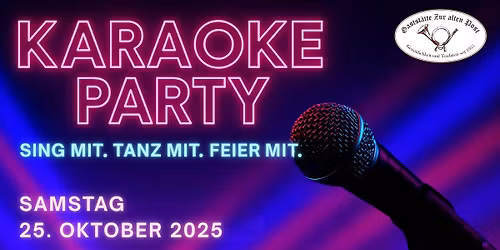 Karaoke-Party in der "Alten Post" \ud83d\udcef