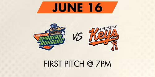 Parent Child Date Night | Hub City Spartanburgers vs Frederick Keys @7pm 