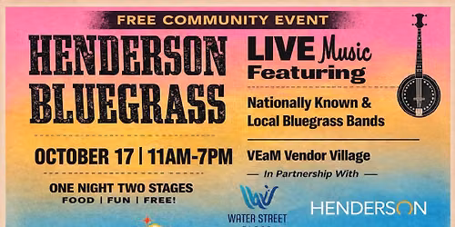 Henderson Bluegrass 2026 — Water Street Plaza