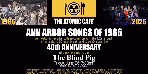 THE ATOMIC CAFE' - LIVE! @ THE BLIND PIG!!!
