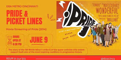 Pride & Picket Lines - A Film Screening of Pride (2014)
