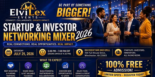 ElviLex Startup & Investor Networking Mixer 2026