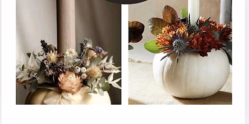 Pumpkin Candle Centerpiece Workshop