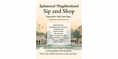 Lakewood Neighborhood Sip & Shop