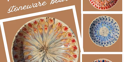 Stoneware Peacock Bowls