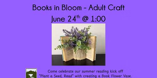 Books in Bloom Flower Vase - Adult Craft