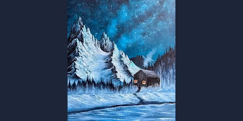 Frosted Winter Night Ages 12+ @ Happily Painted Studio