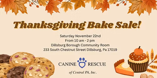 Thanksgiving Bake Sale 