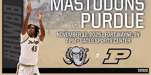 Purdue Boilermakers at Purdue Fort Wayne Mastodons Womens Basketball