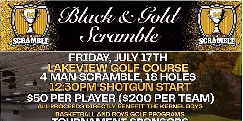 Black & Gold Scramble Tournament
