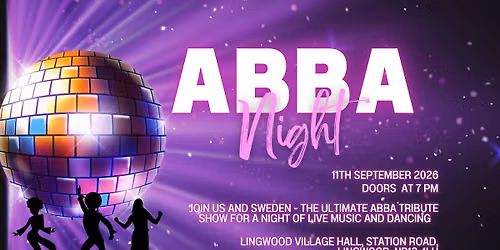 Abba Tribute Night with Sweden 