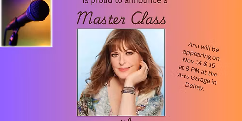 Master Class with Ann Hampton Callaway