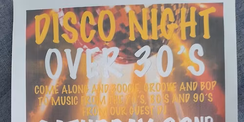 Over 30's Disco 