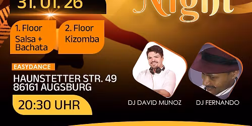 EASYDANCE HOT SALSA-BACHATA-KIZOMBA NIGHT AUF 2 AREAS