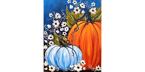 Flowers and Pumpkins - Paint and Sip in Fishkill | Classpop!\u2122