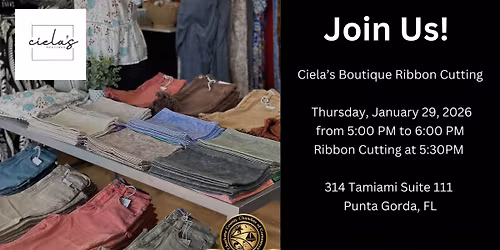 Ciela's Boutique Ribbon Cutting