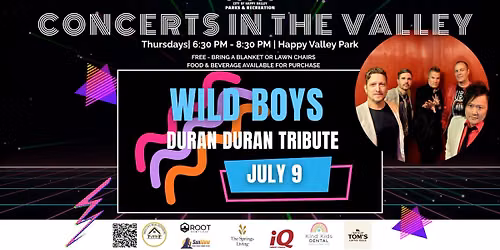 Wild Boys (Duran Duran Tribute)-Concerts in the Valley 