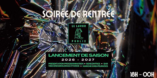 Affiche Soirée de rentrée - Lancement de saison 2026 - 2027