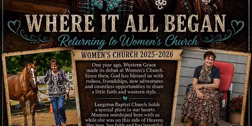 Western Grace - Inspired by Nancy at Women's Church