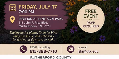 Twilight Garden Tour