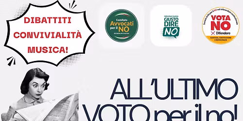 ALL'ULTIMO VOTO PER IL NO!