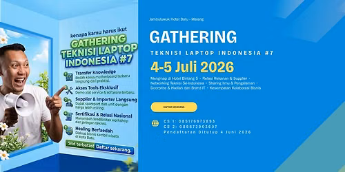 GATHERING TEKNISI LAPTOP INDONESIA 7 2026