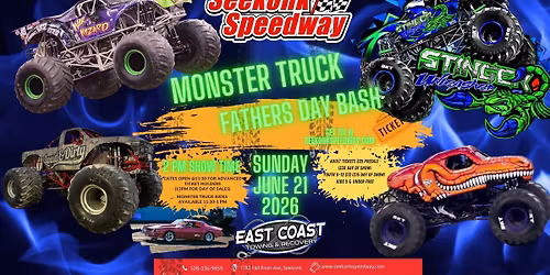 Seekonk Speedway Monster Truck Fathers Day Bash