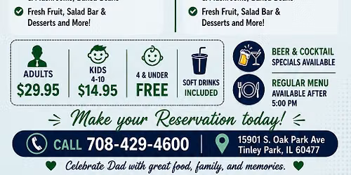 \ud83d\udc54 FATHER'S DAY BUFFET AT AURELIO'S