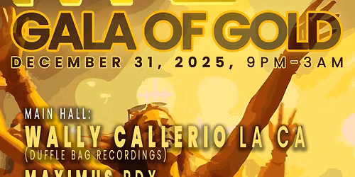 New Years 2026: Gala of Gold at PLAY ft Wally Callerio