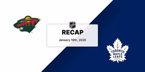 Minnesota Wild vs. Toronto Maple Leafs