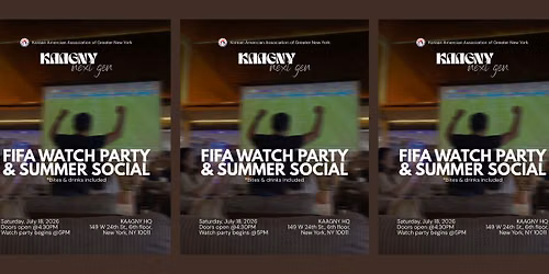 KAAGNY NextGen Summer Social & FIFA Watch Party