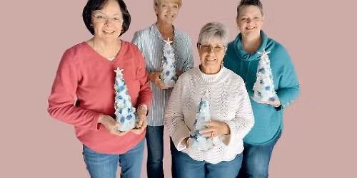 DIY Sea Glass Christmas Trees