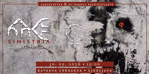 30. 5. Ater Era "SINISTRIA" Release Show, special guest: Sn\u00f8gg