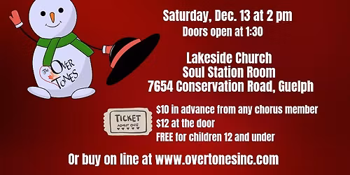 Holiday Harmonies with The Over Tones and Friends