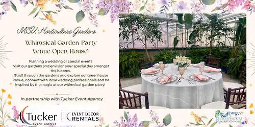 Whimsical Garden Party Venue Open House