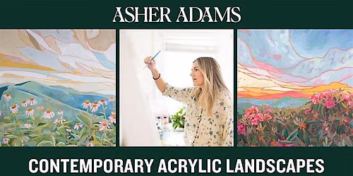Contemporary Acrylic Landscapes - Paint like Mary Benson at Asher Adams