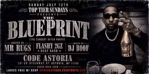 \u201cTHE BLUEPRINT\u201d HOSTED BY MR RUGS NYC (jayz concert after party)