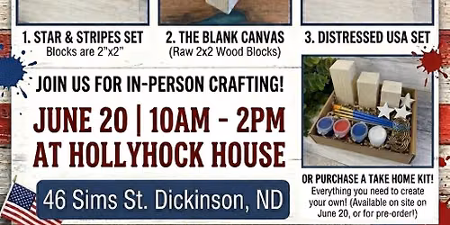 DIY Patriotic Block Painting Bar
