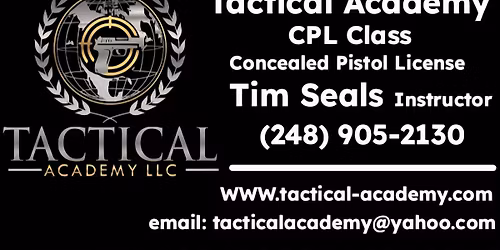 Michigan Concealed Pistol License (CPL) Class