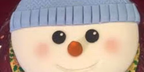 Christmas cake decorating 