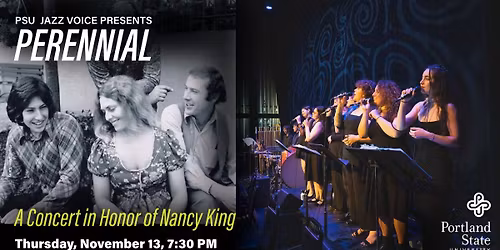PSU Jazz Voice presents Perennial: A Concert in Honor of Nancy King