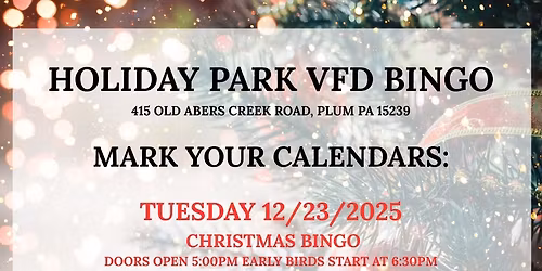 Christmas Bingo Night
