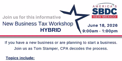 New Business Tax Workshop
