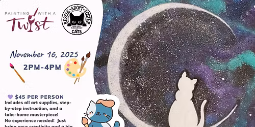 Painting with a Purr-pose: River Cities Humane Society Fundraiser!