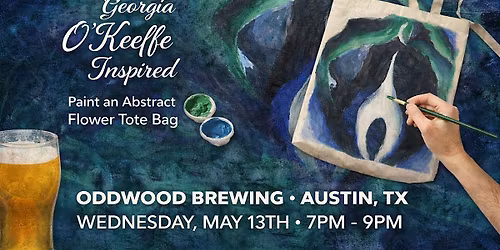 Georgia O'Keeffe Tote Bag Paint & Sip