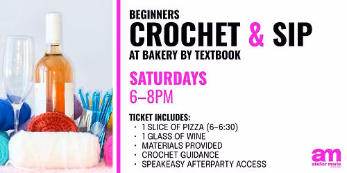 Beginner Crochet & Sip at Bakery by Textbook