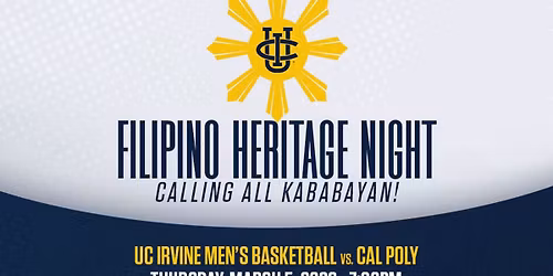 UC Irvine Men\u2019s Basketball Filipino Heritage Night