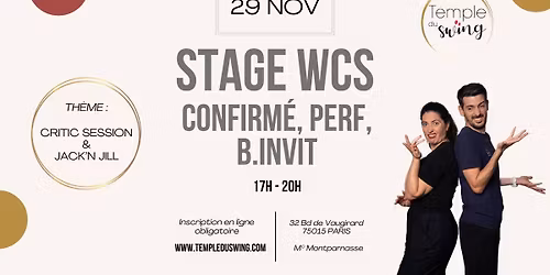 Stage de WCS "J&J et Critic session"